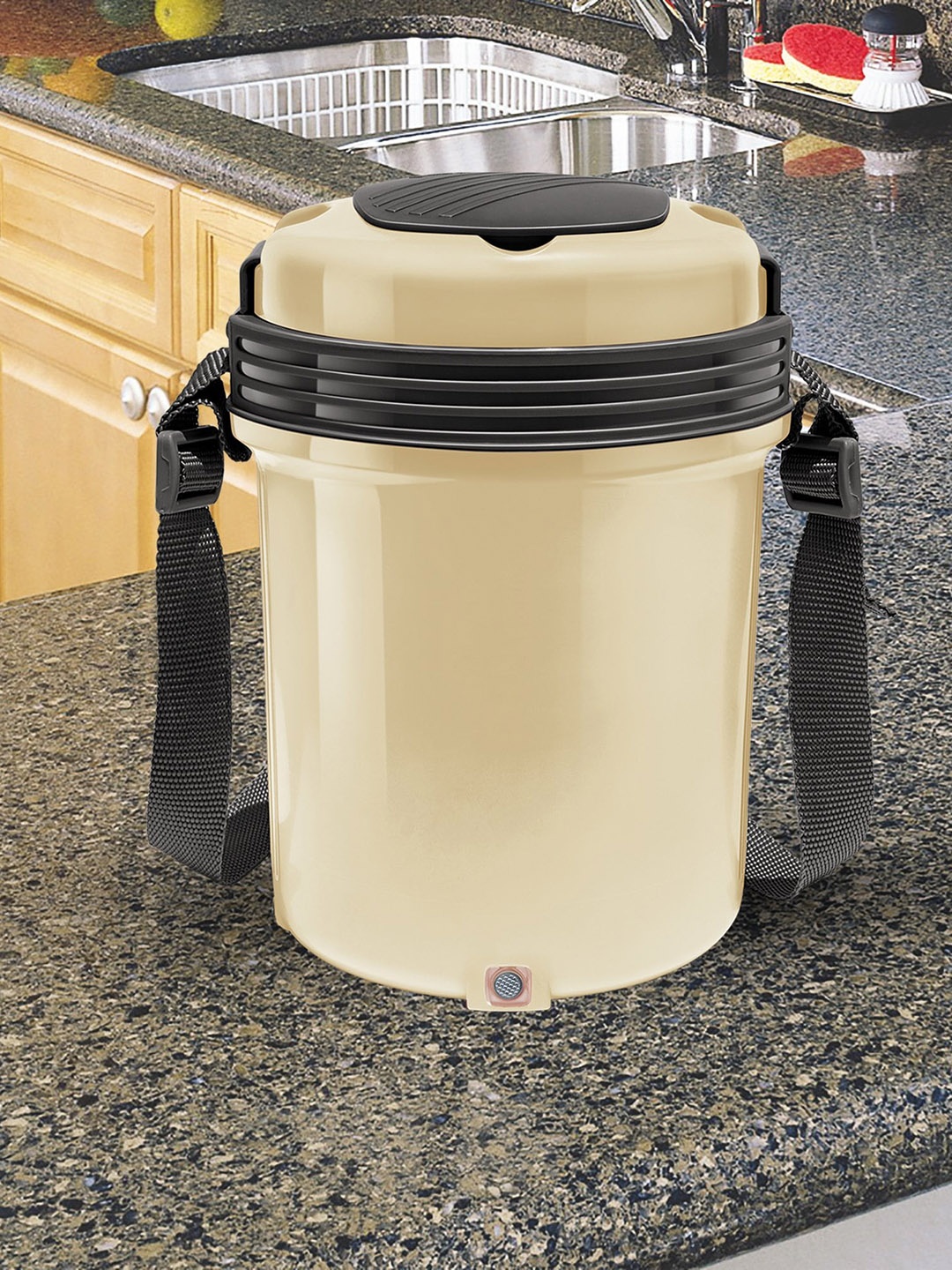 

Milton New Electron Set Of 4 Ivory New Electron Stainless Steel Tiffin Boxes, Cream