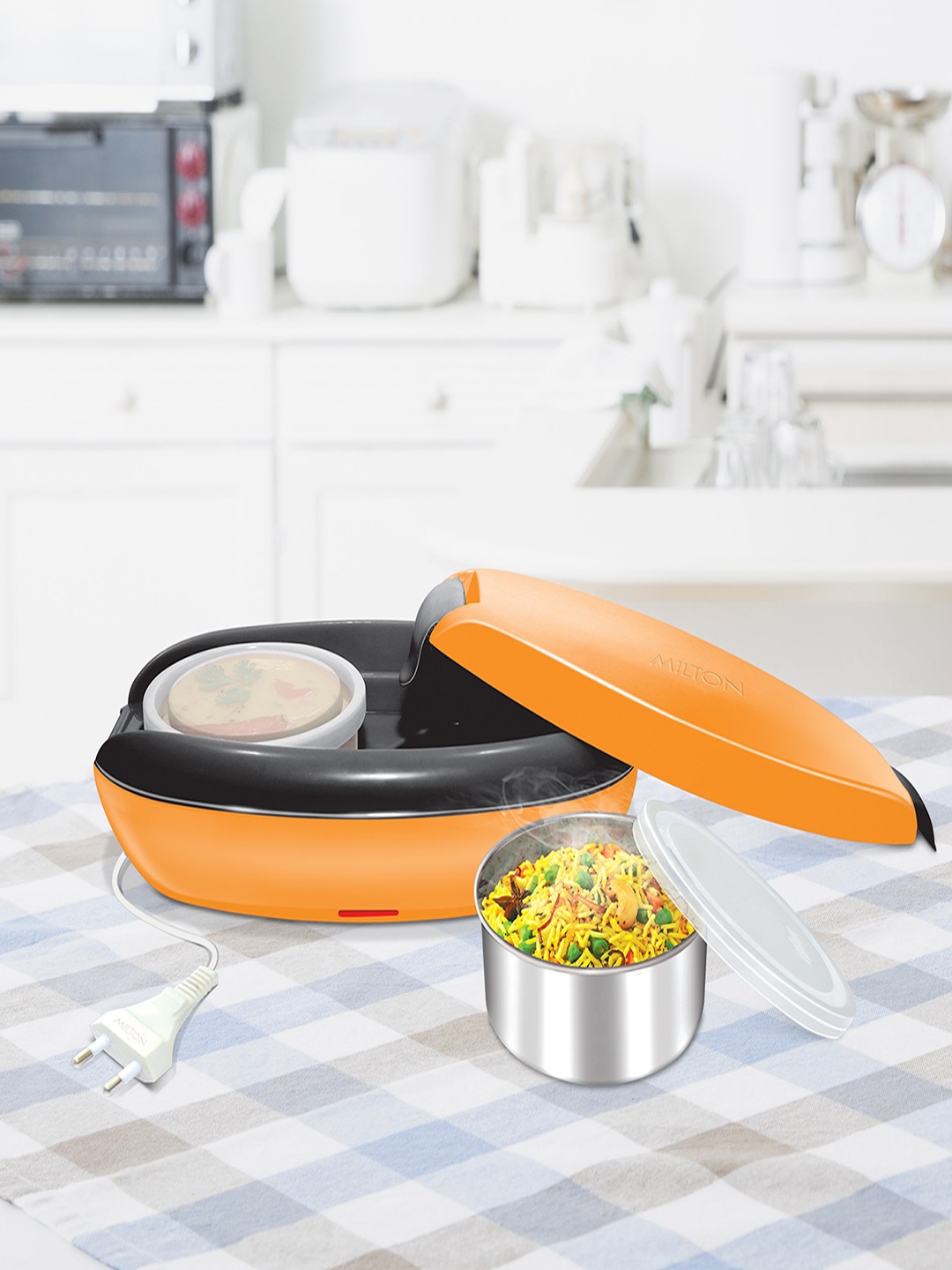 

Milton Swiftron Orange Stainless Steel Tiffin Box 520 ml