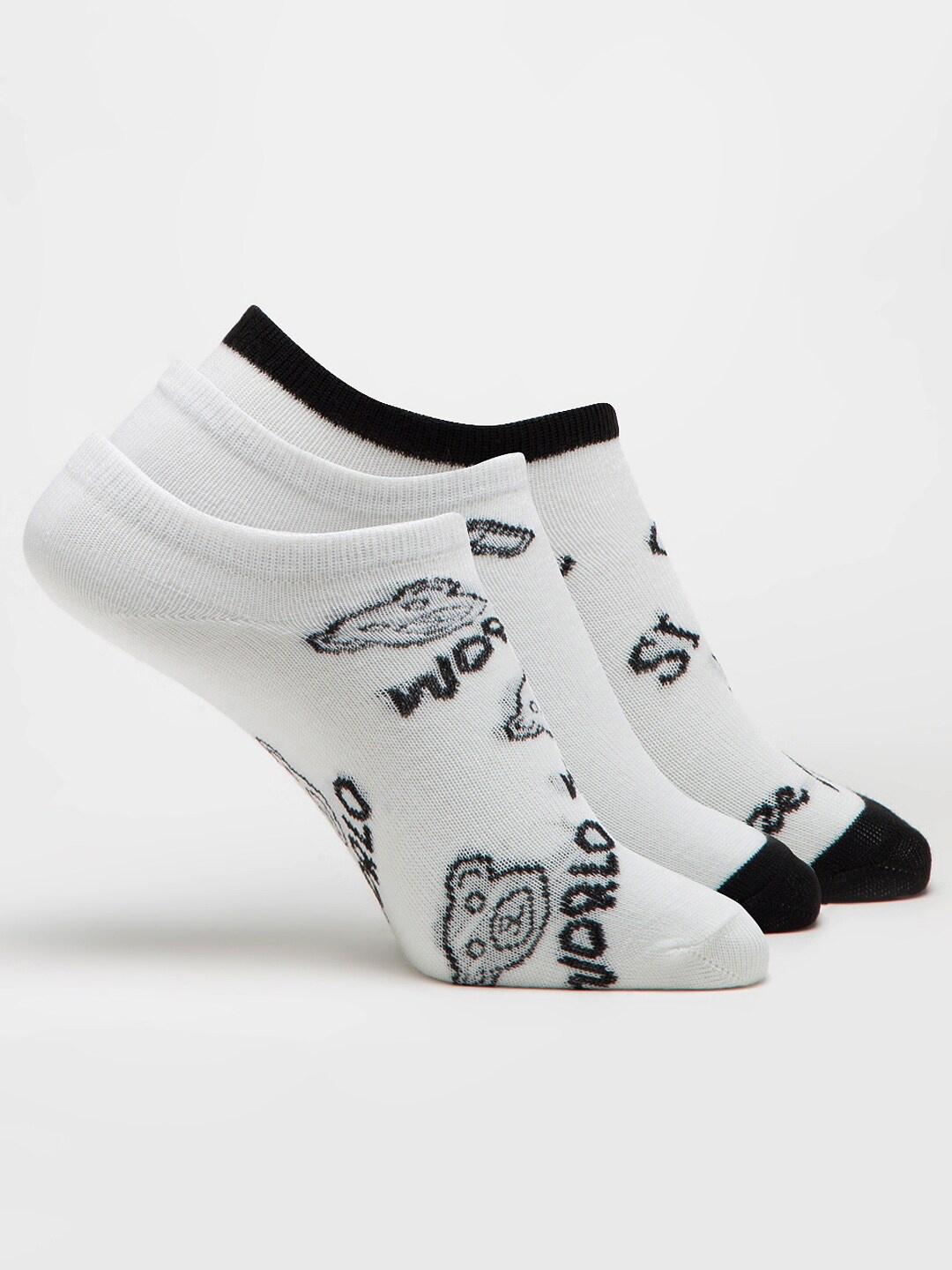 

J Style Women Pack Of 3 Assorted Ankle Length Socks