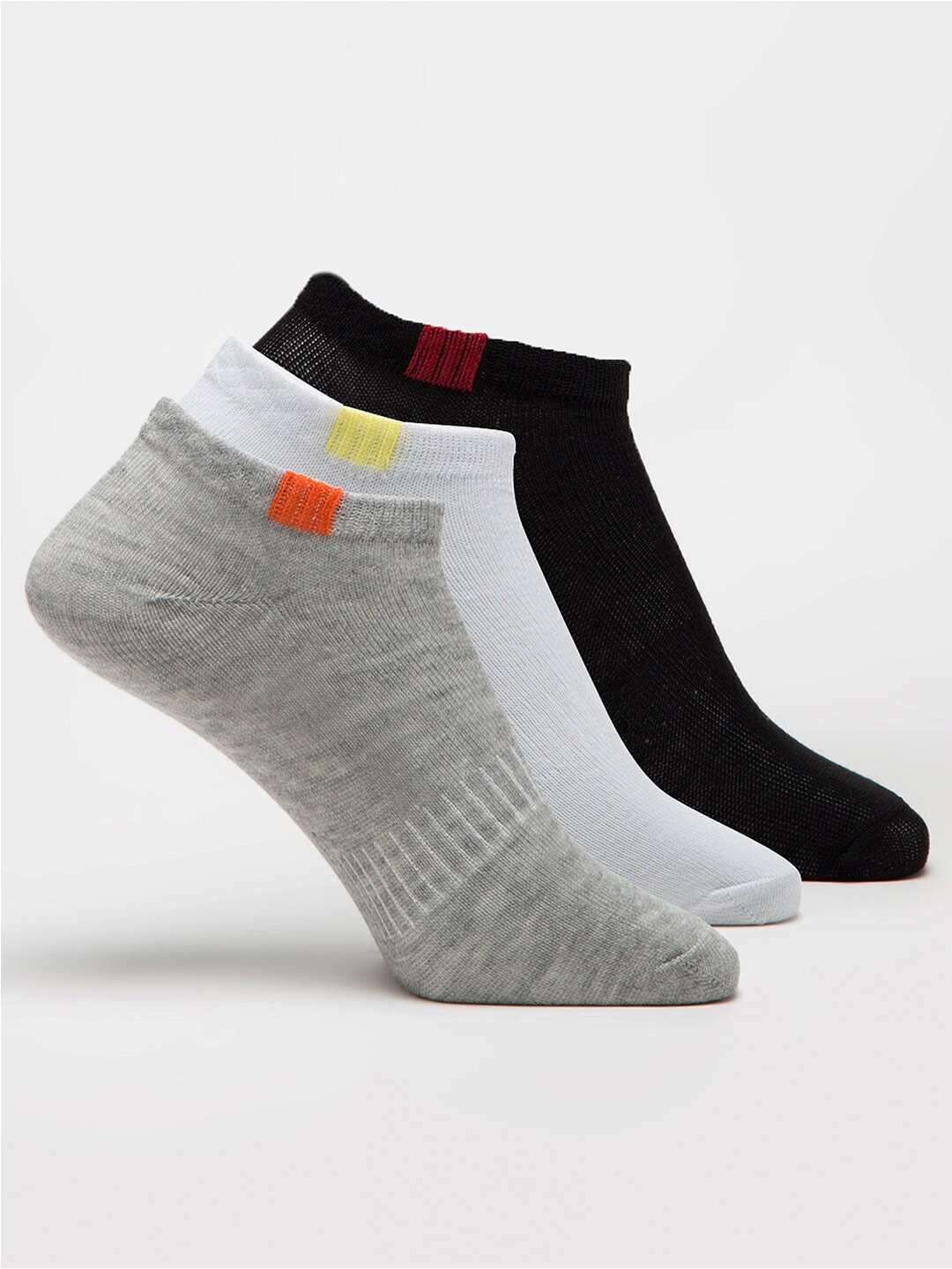 

J Style Women Pack Of 3 Assorted Ankle Length Socks