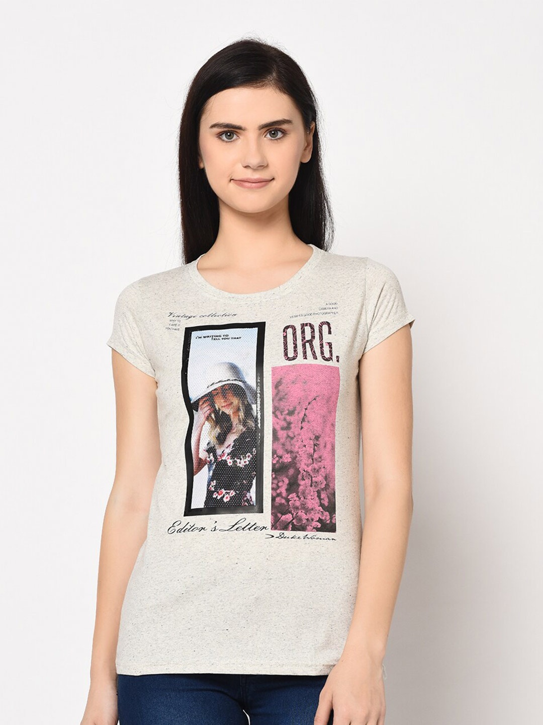 

Duke Print Top, White