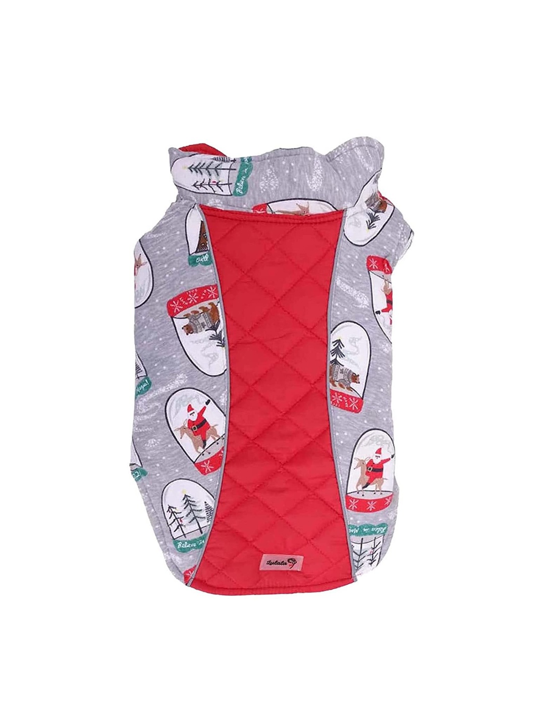 

Lulala Printed Reversible Winter Dog Jacket, Grey