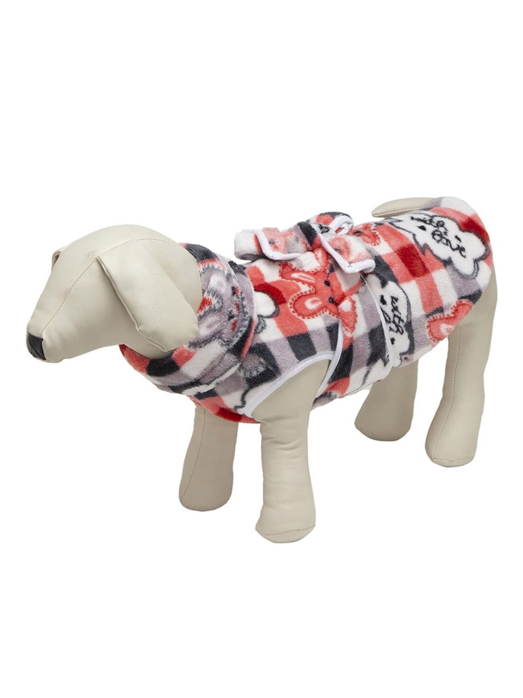 

Lulala Checked Wool Winter Dog Jacket, Blue