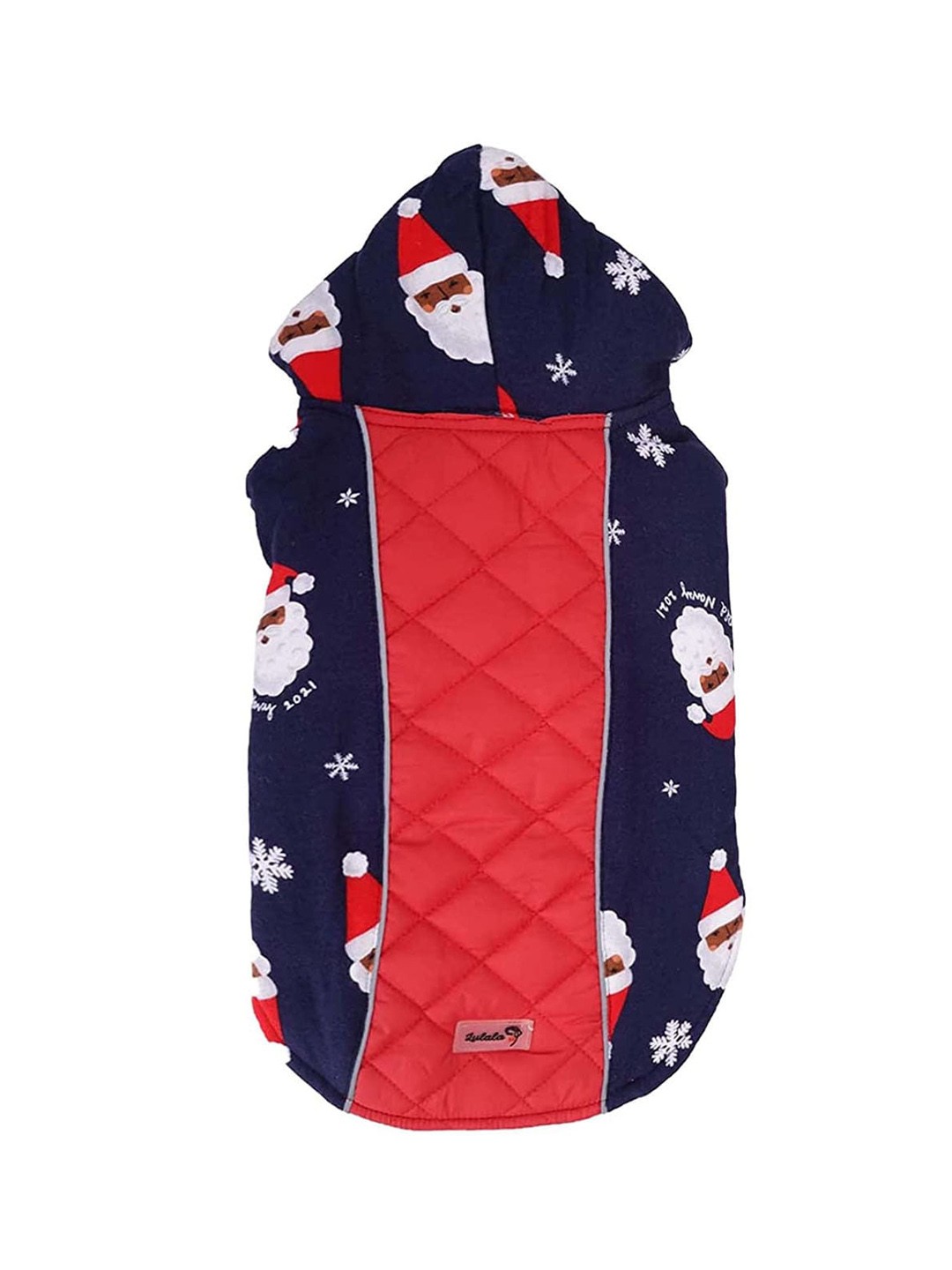 

Lulala Printed Reversible Winter Dog Jacket, Navy blue