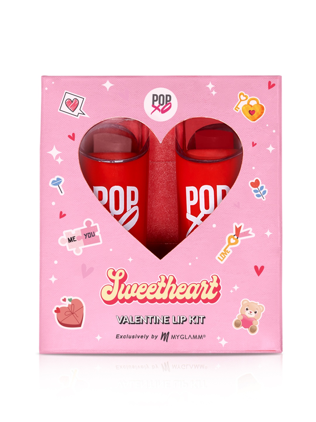 

MyGlamm POPxo Sweetheart Lipstick Kit - Keeper & BBG, Pink