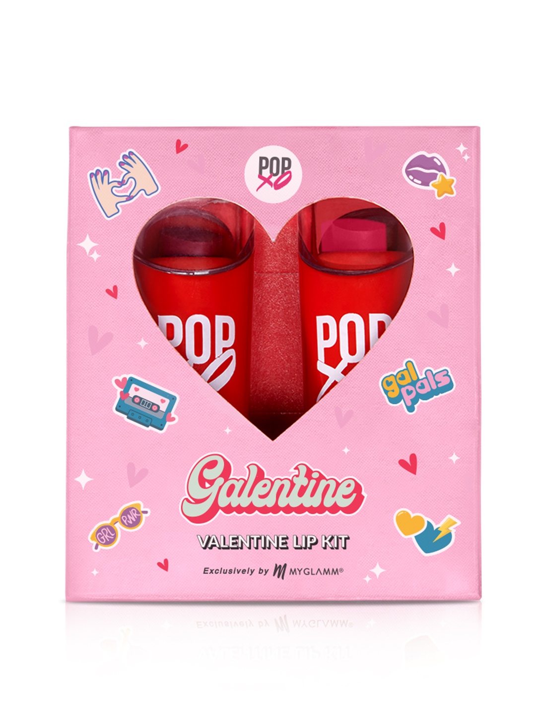 

MyGlamm POPxo Galentine Lipstick Kit - Better Half & Work Wife, Red