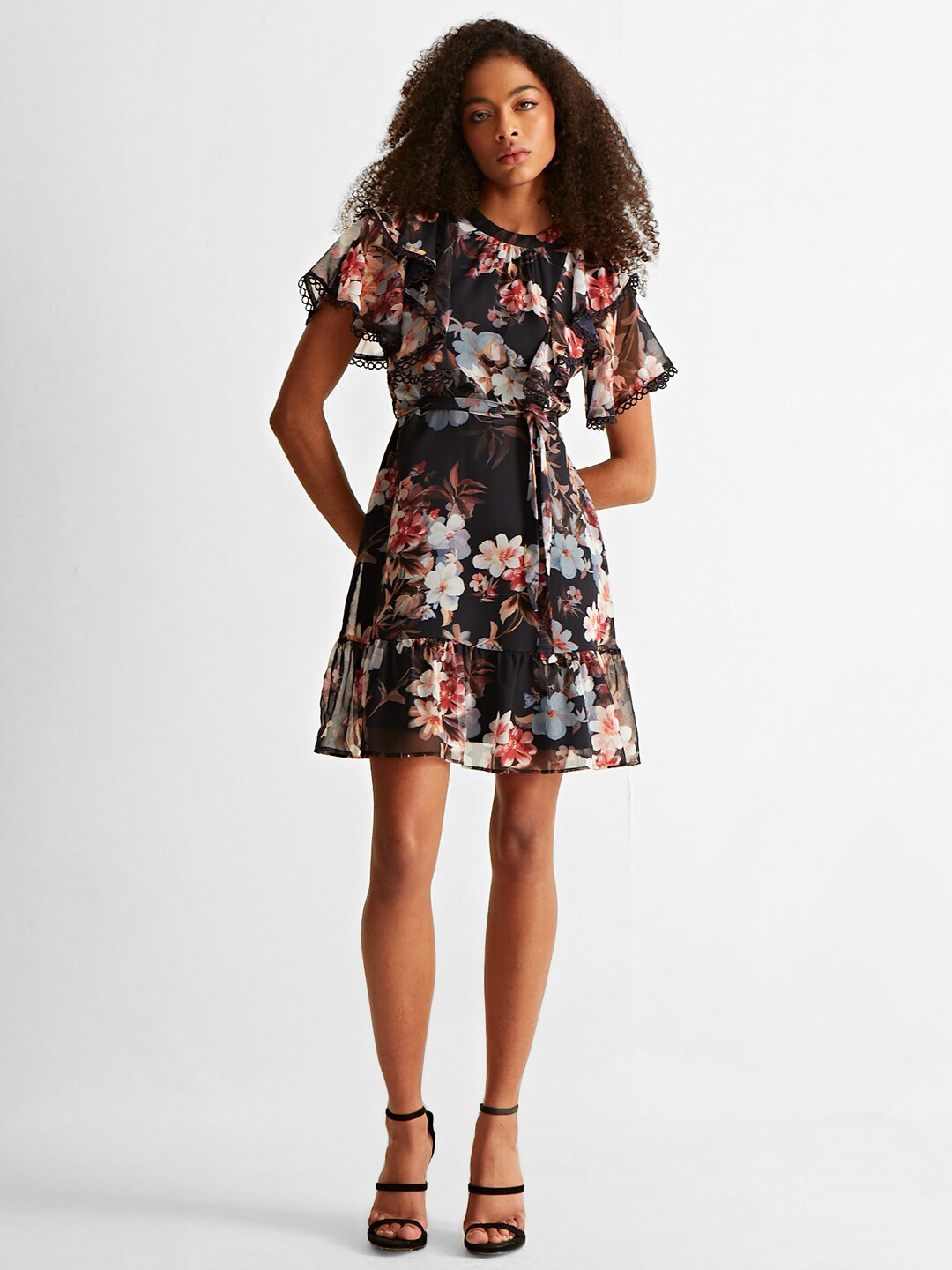 

COVER STORY Navy Blue Floral Dress