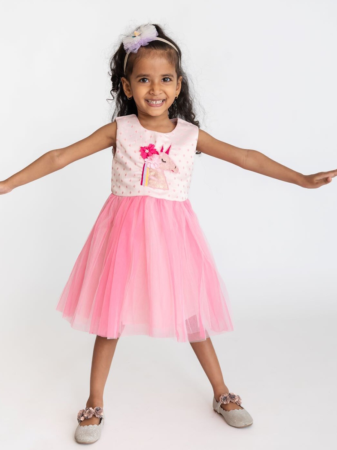 

A Little Fable Pink Net Dress