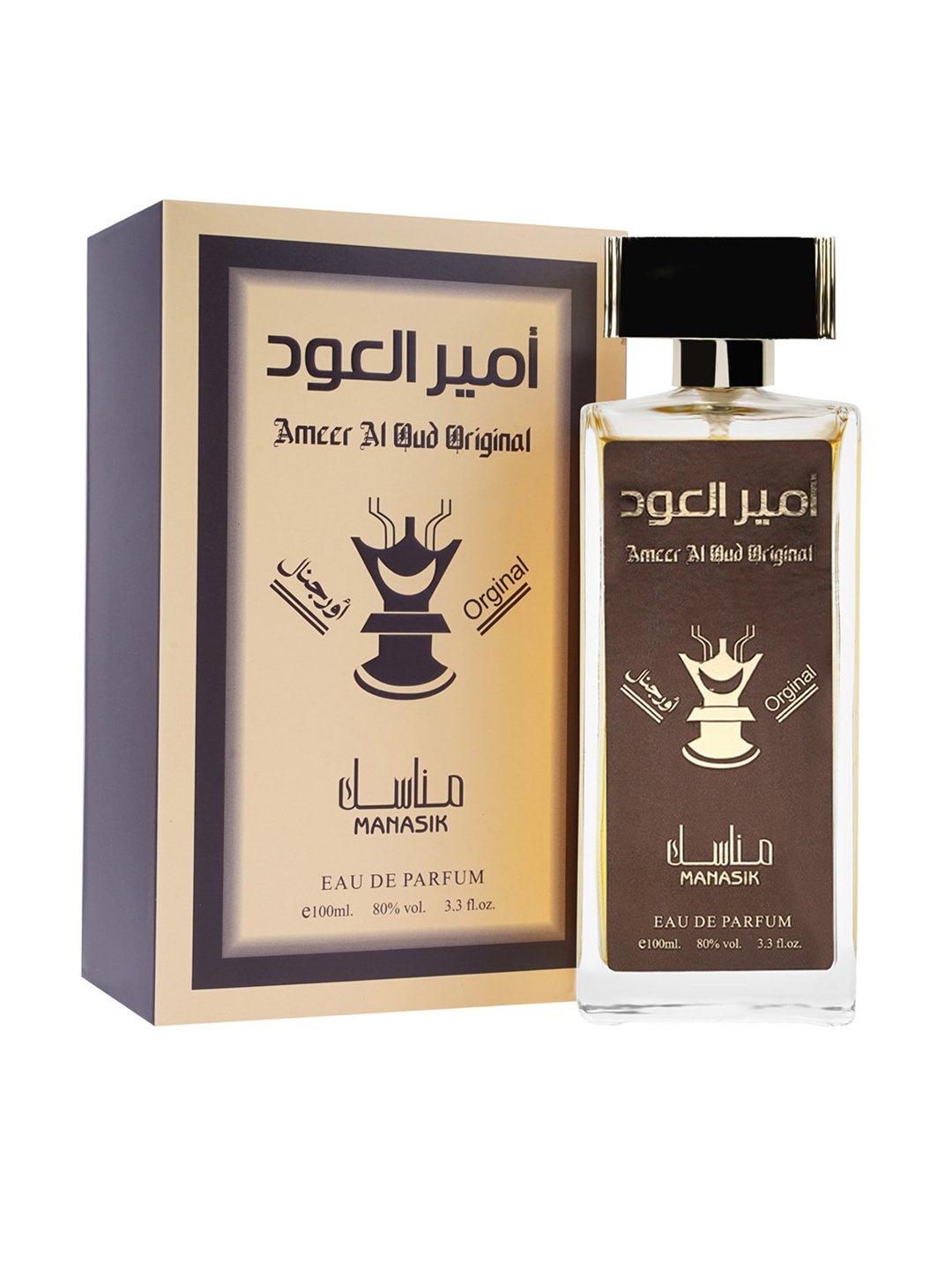 

MANASIK Men Ameer Al Oud Original Eau De Parfum 100 ml, Beige