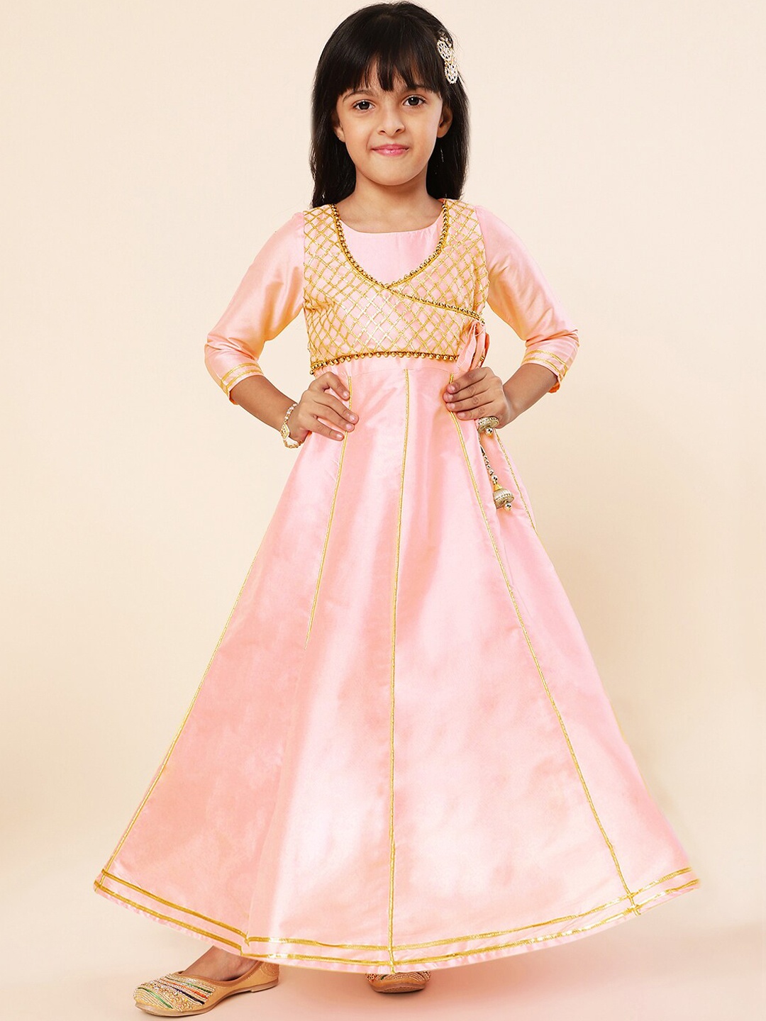 

A.T.U.N. Girls Embellished Gown Maxi Ethnic Dress, Pink