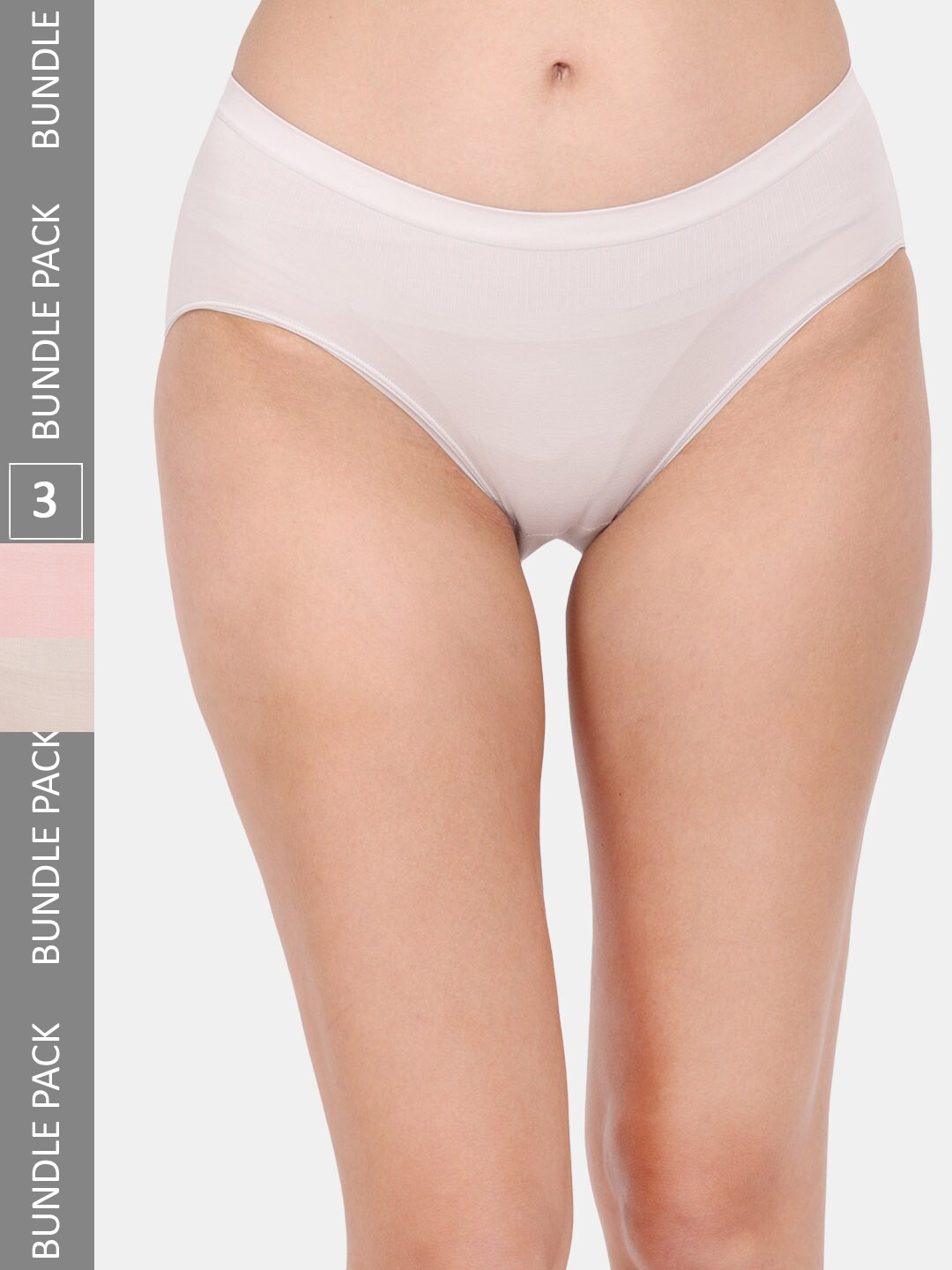 

Amour Secret Women Pack Of 3 Mid-Rise Anti-Bacterial Hipster Briefs, Cream