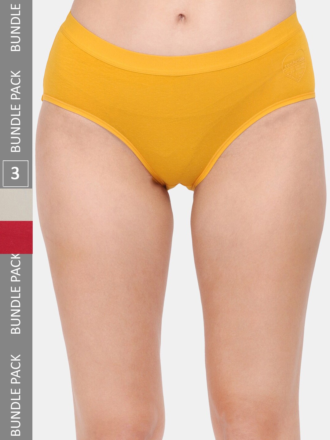 

Amour Secret Women Pack Of 3 Anti-Bacterial Hipster Briefs, Green