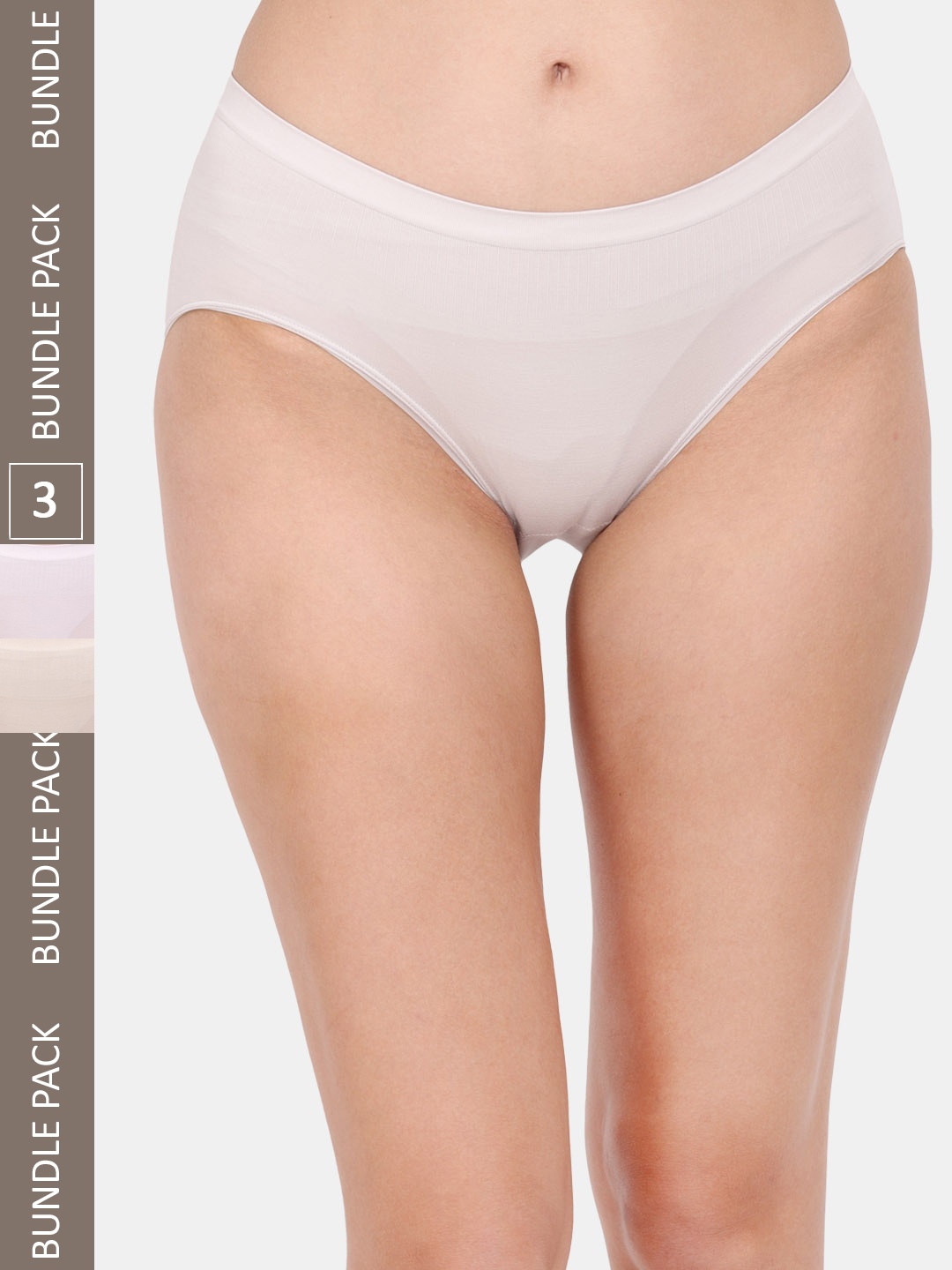

Amour Secret Women Pack Of 3 Mid-Rise Hipster Briefs, Cream
