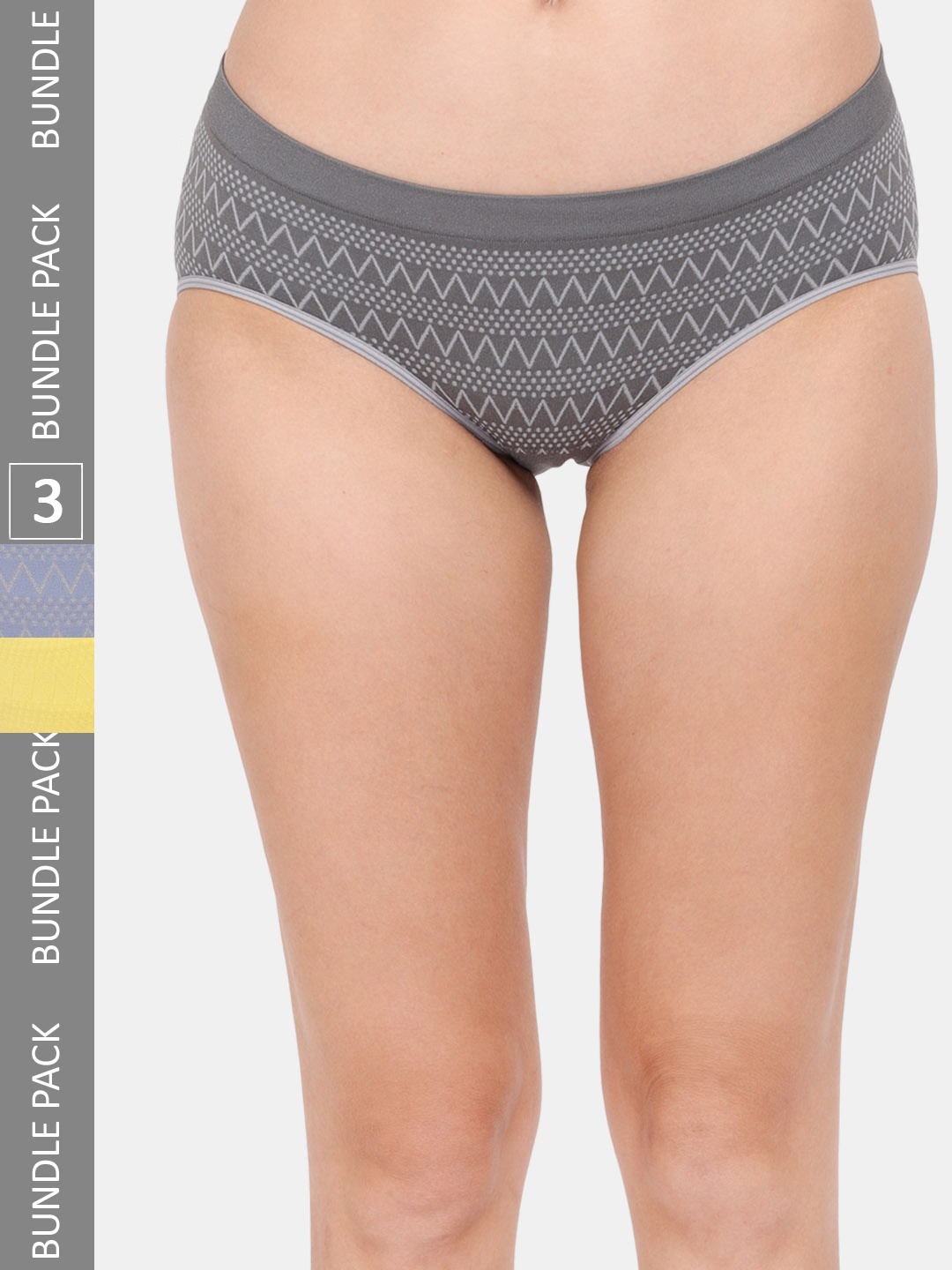 

Amour Secret Women Pack Of 3 Anti-Bacterial Hipster Briefs, Black