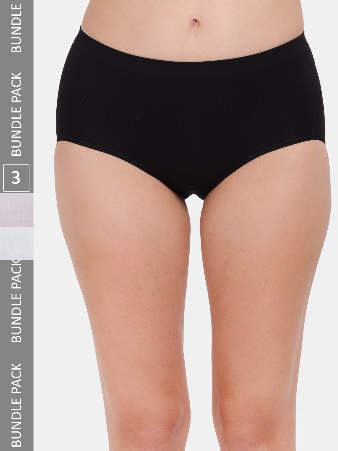 

Amour Secret Women Pack Of 3 Hipster Briefs, Black