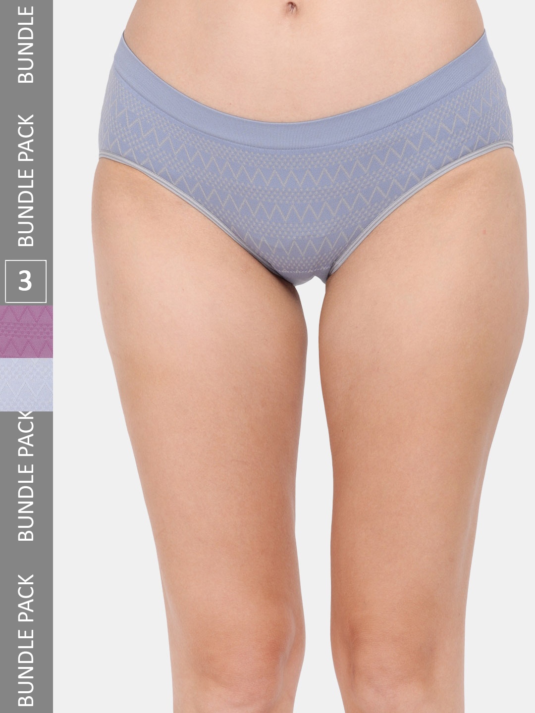 

Amour Secret Women Pack Of 3 Anti-Bacterial Hipster Briefs, Blue