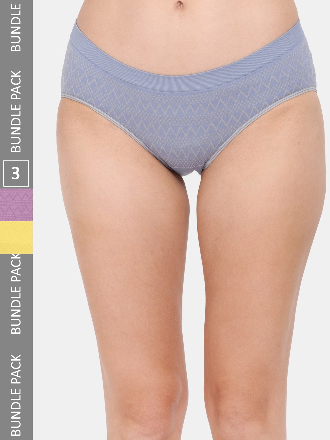 

Amour Secret Women Pack Of 3 Mid-Rise Hipster Briefs, Grey