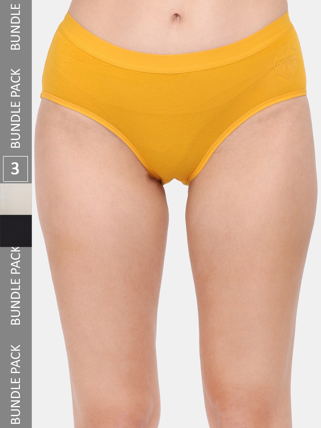 

Amour Secret Women Pack Of 3 Hipster Briefs, Black