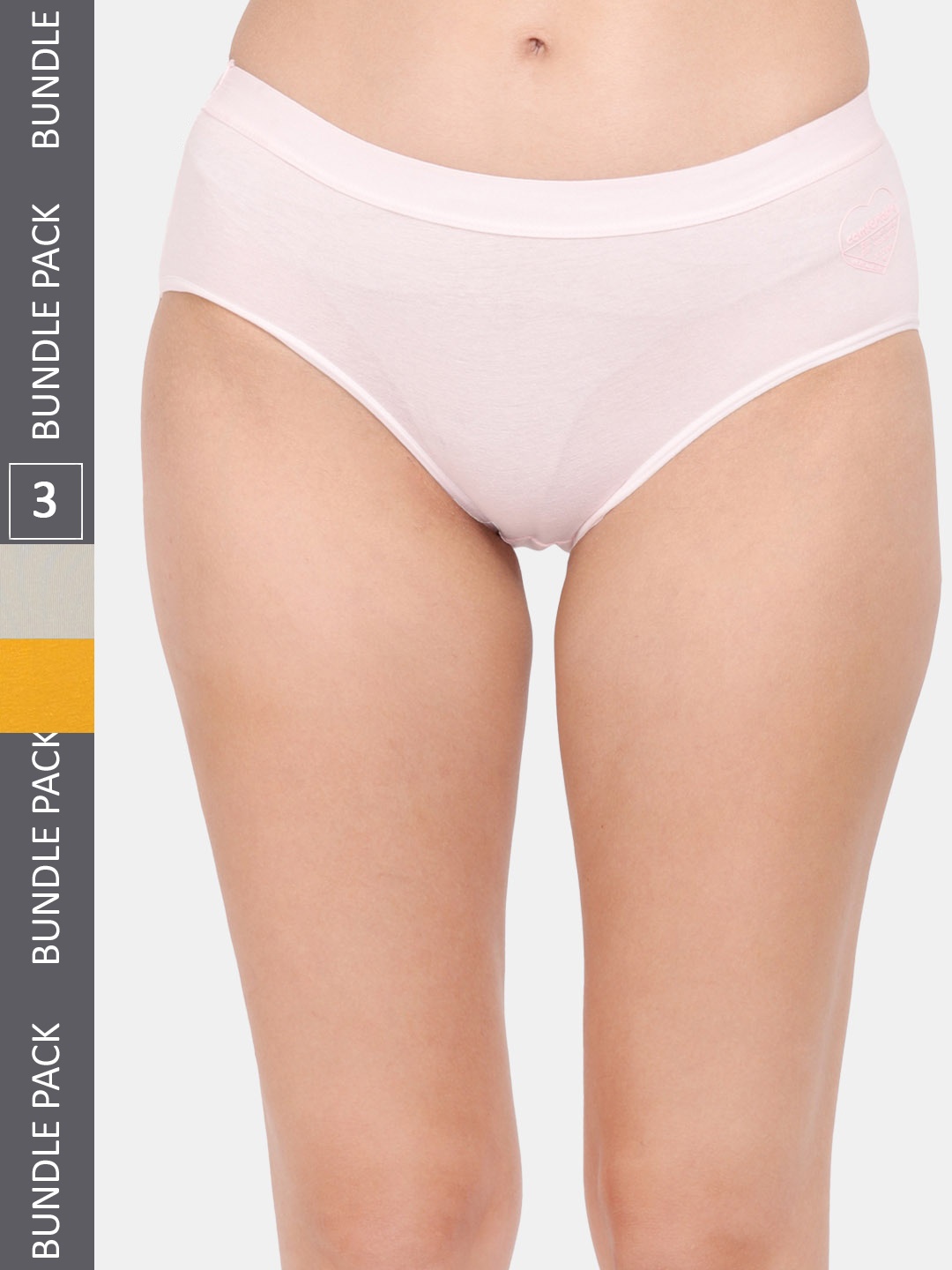 

Amour Secret Women Pack Of 3 Anti-Bacterial Hipster Briefs, Pink