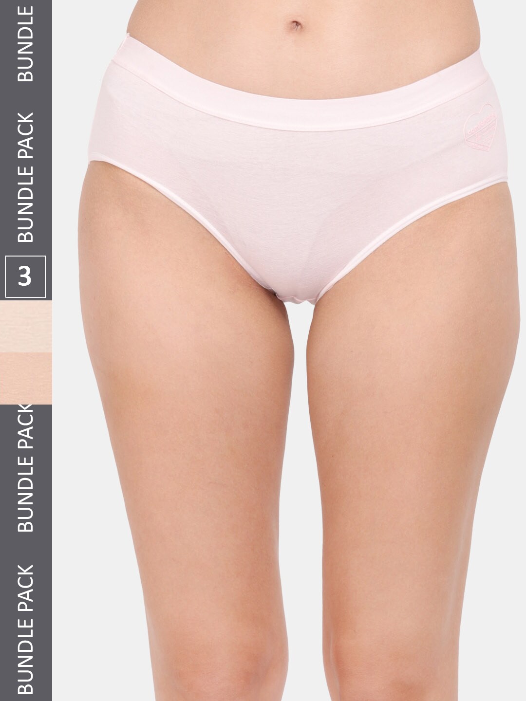 

Amour Secret Women Pack Of 3 Anti-Bacterial Hipster Briefs, Pink