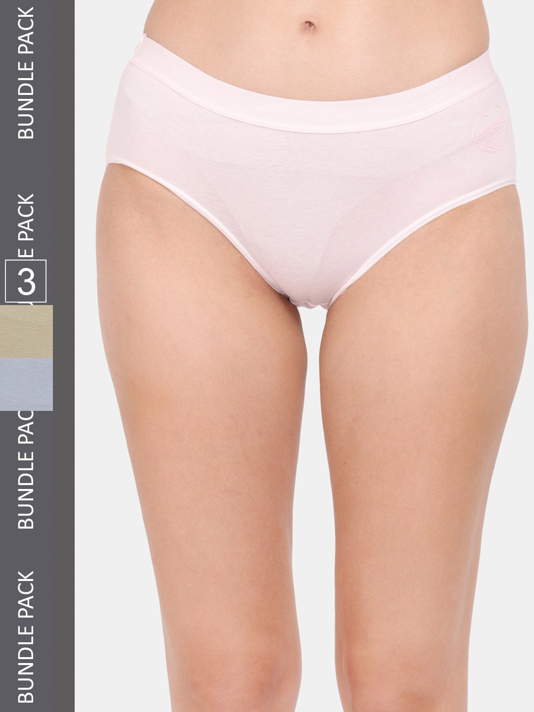 

Amour Secret Women Pack Of 3 Anti-Bacterial Hipster Briefs, Pink