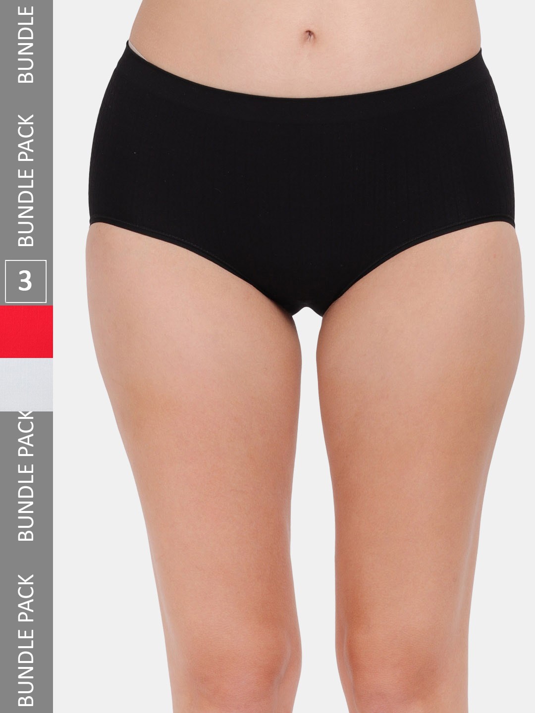 

Amour Secret Women Pack Of 3 Hipster Briefs, Black
