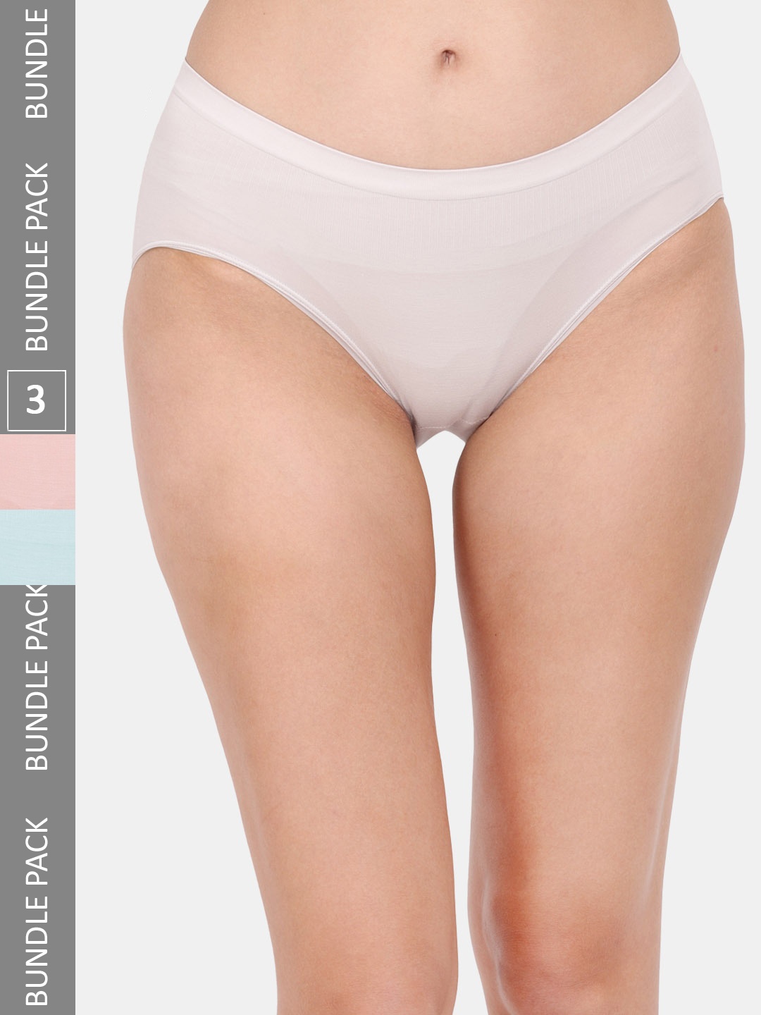 

Amour Secret Women Pack Of 3 Anti-Bacterial Hipster Briefs, Cream