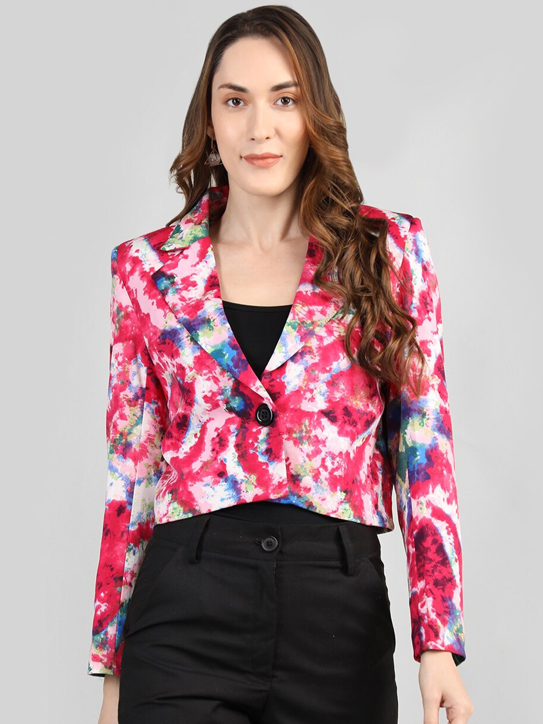 

Dlanxa Women Printed Over Coats, Pink