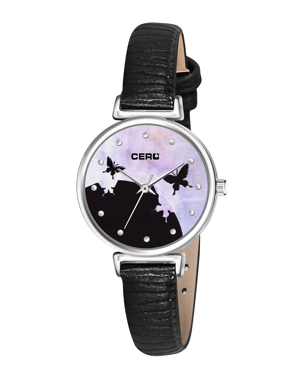 

CERO Women Brass Printed Dial & Analogue Watch, Black
