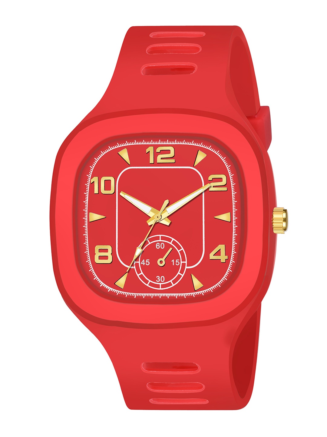 

CERO Women Brass Dial & Analogue Watch, Red