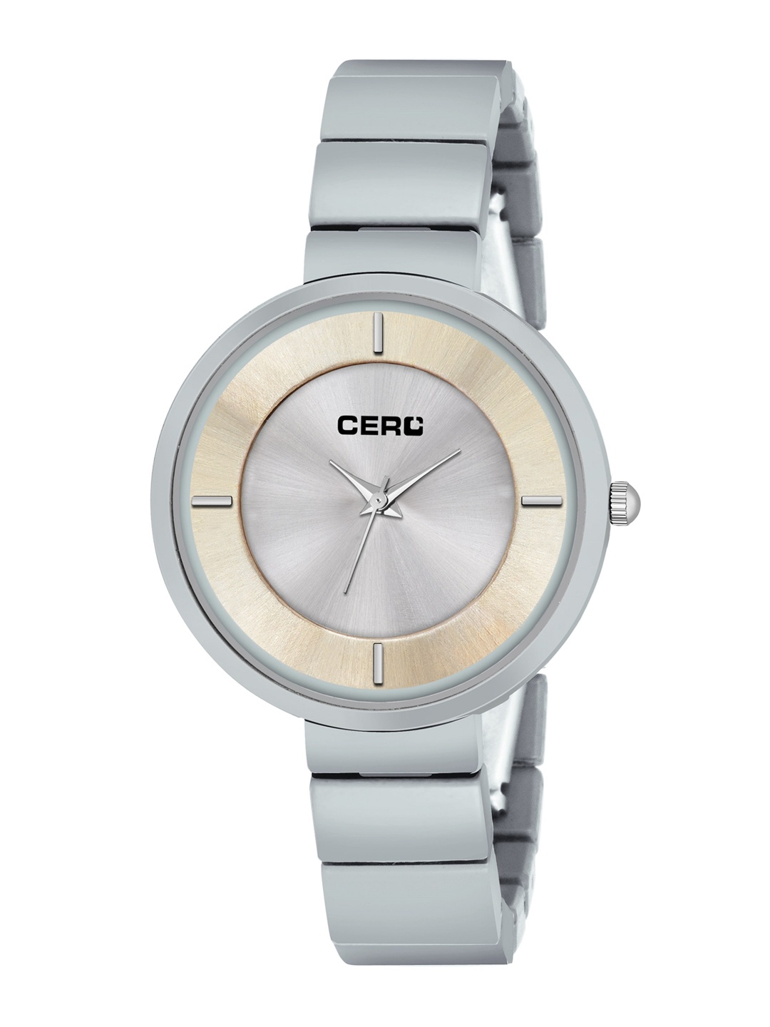 

CERO Women Brass Dial & Bracelet Style Straps Analogue Watch, Grey