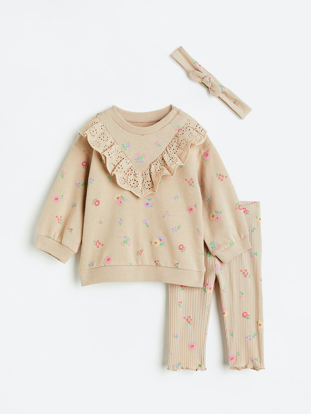

H&M Girls 3-Piece Set, Beige