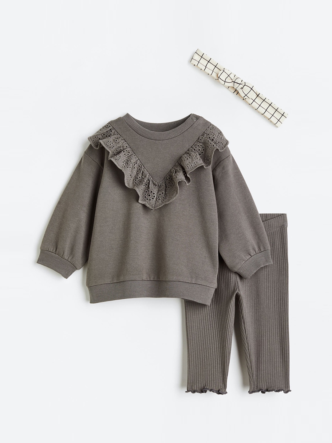 

H&M Girls 3-Piece Set, Grey