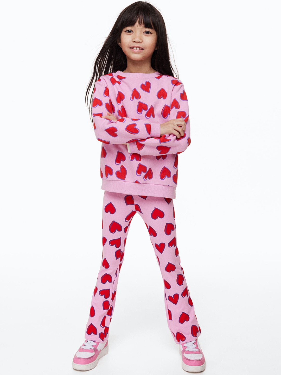 

H&M Girls Flared Leggings, Pink