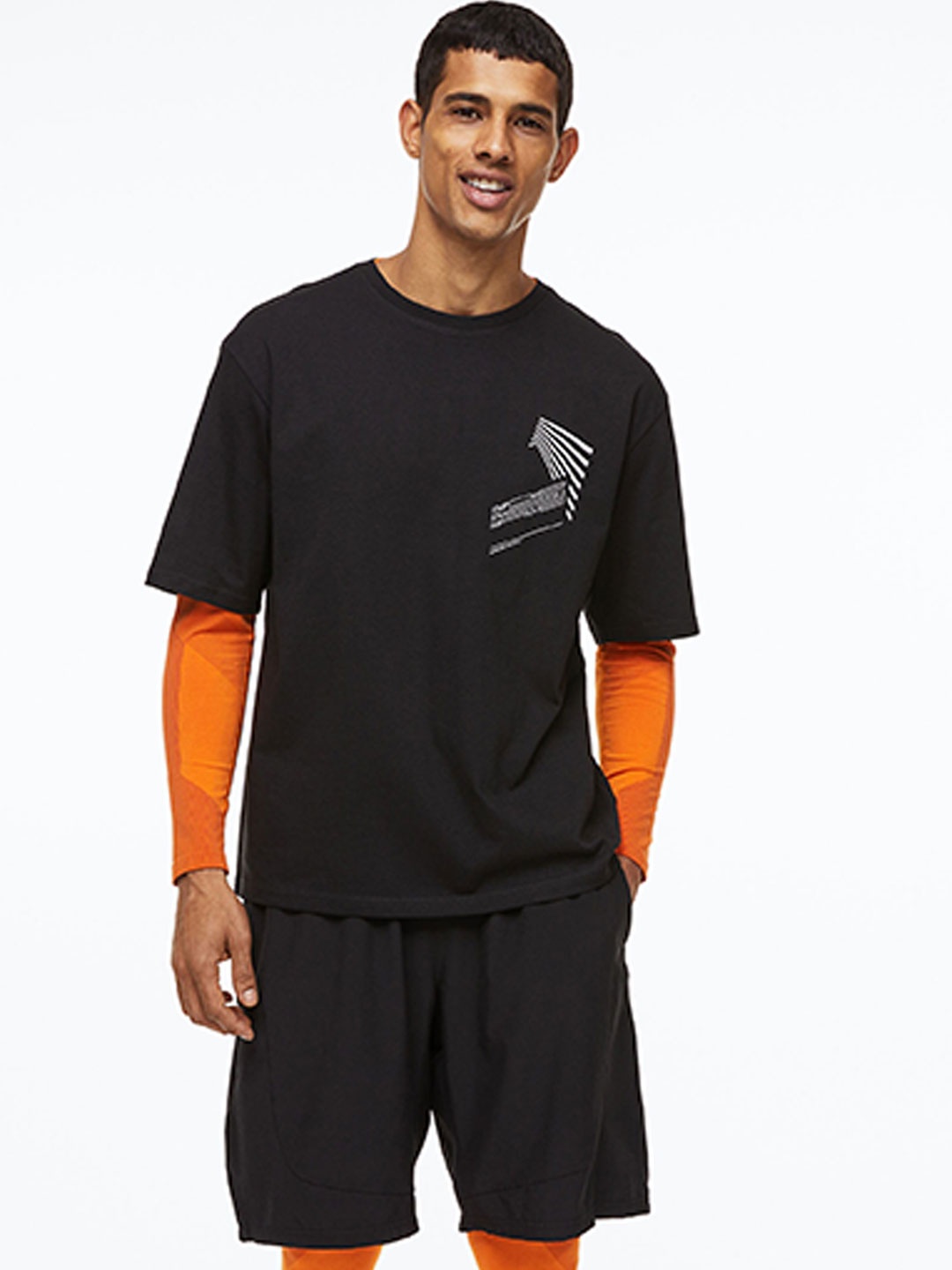 

H&M Men DryMove Sports Top, Black