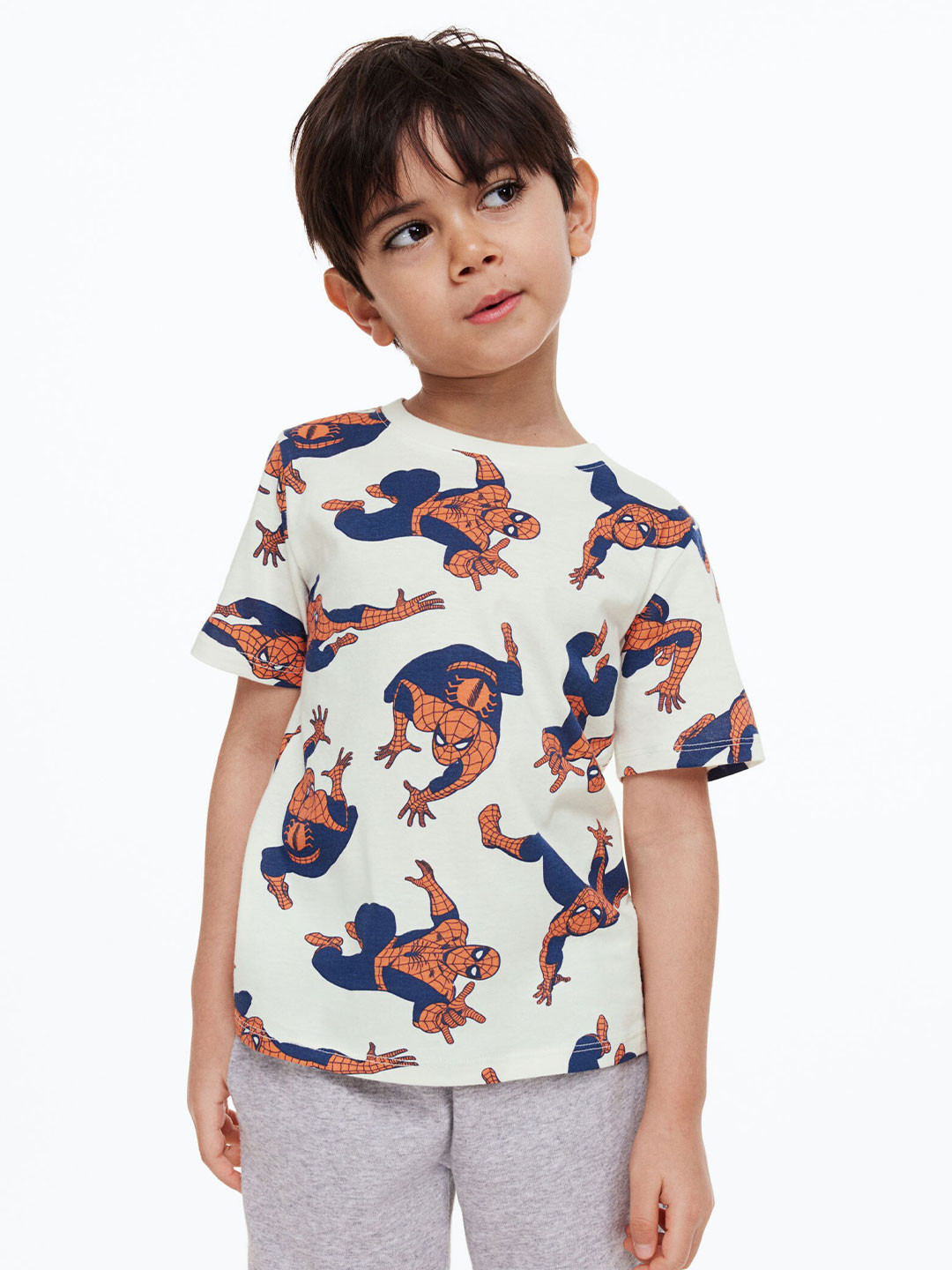 

H&M Boys 2-Pack Printed T-Shirts, Black