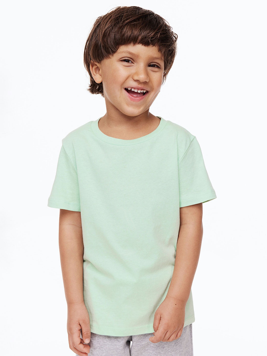 

H&M Boys 3-pack Pure Cotton T-shirts, Green