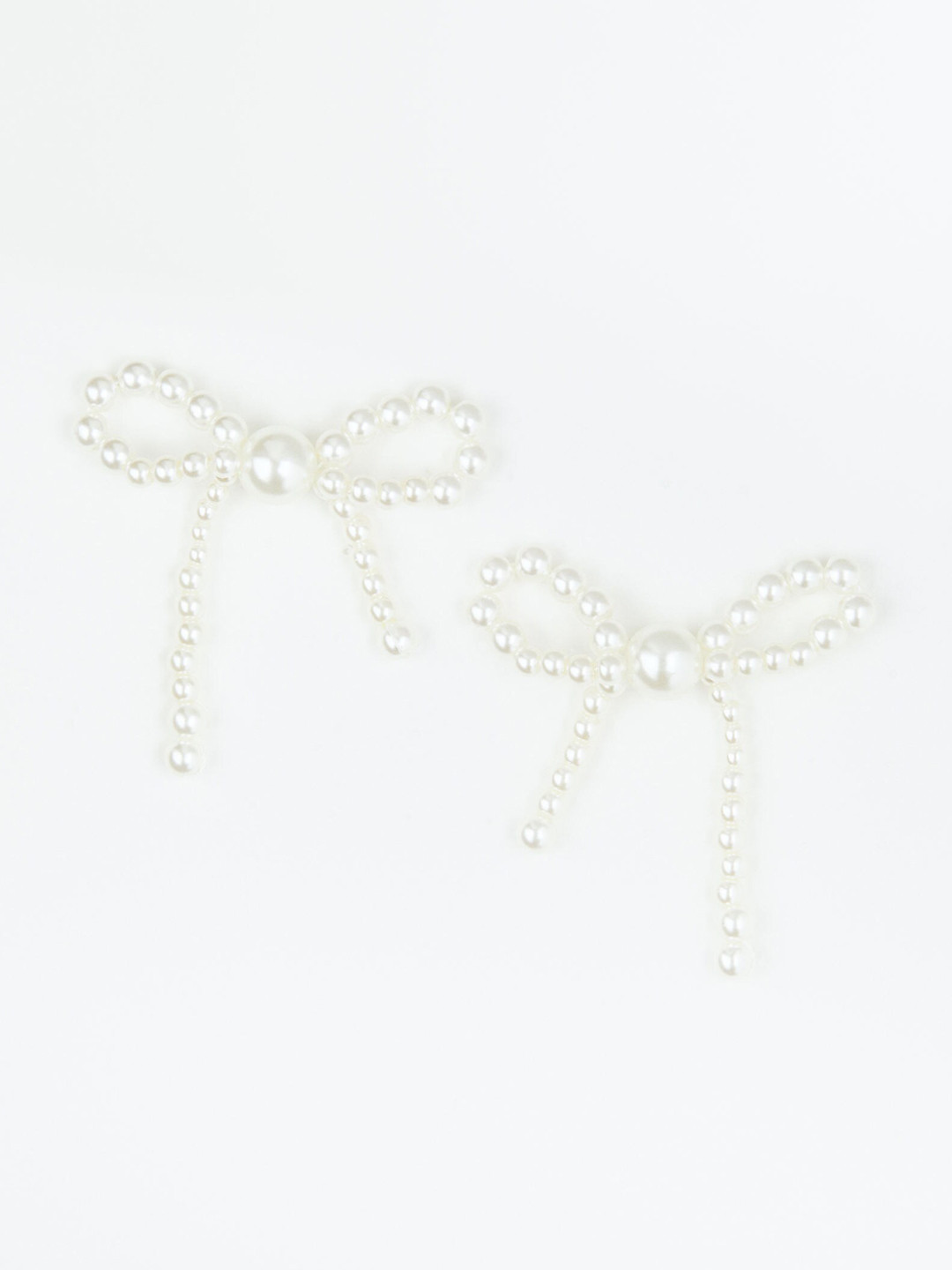 

H&M Bow-shaped earrings, White