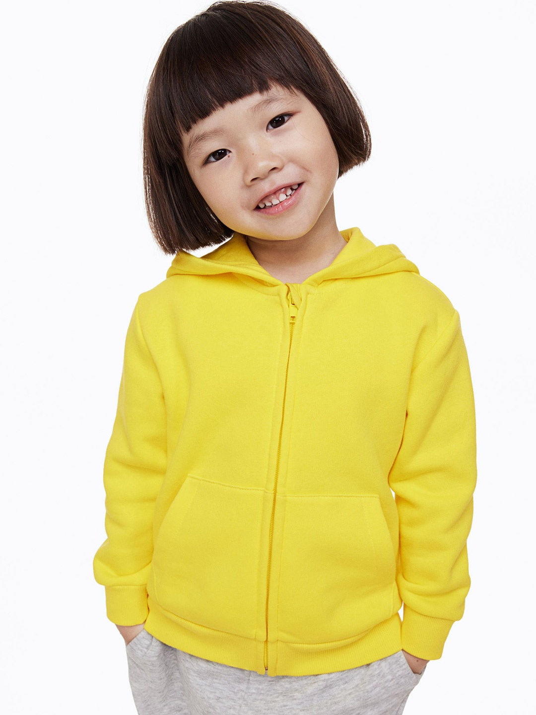 

H&M Boys Zip-Through Hoodie, Yellow