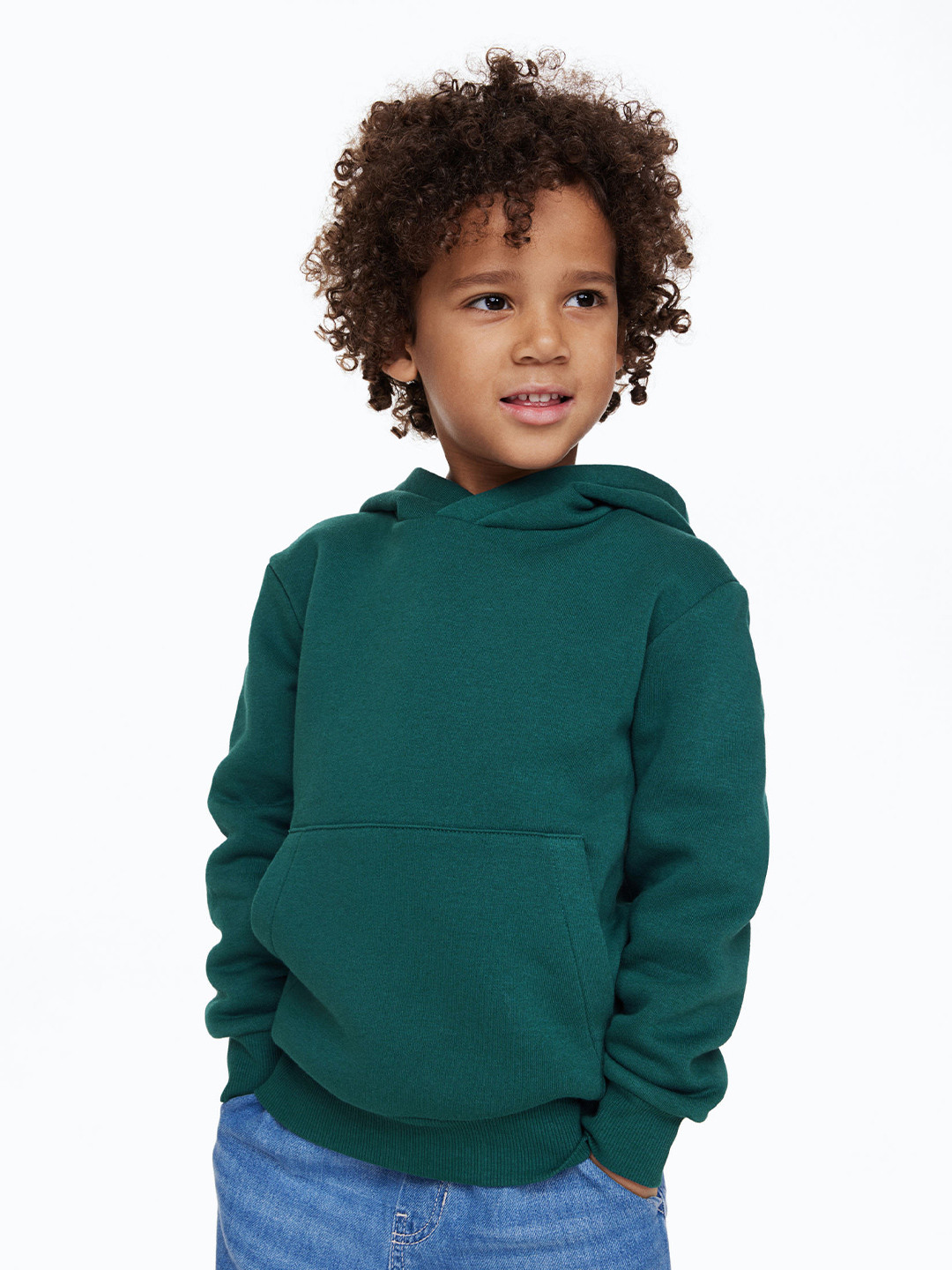 

H&M Girls Hooded Top, Green