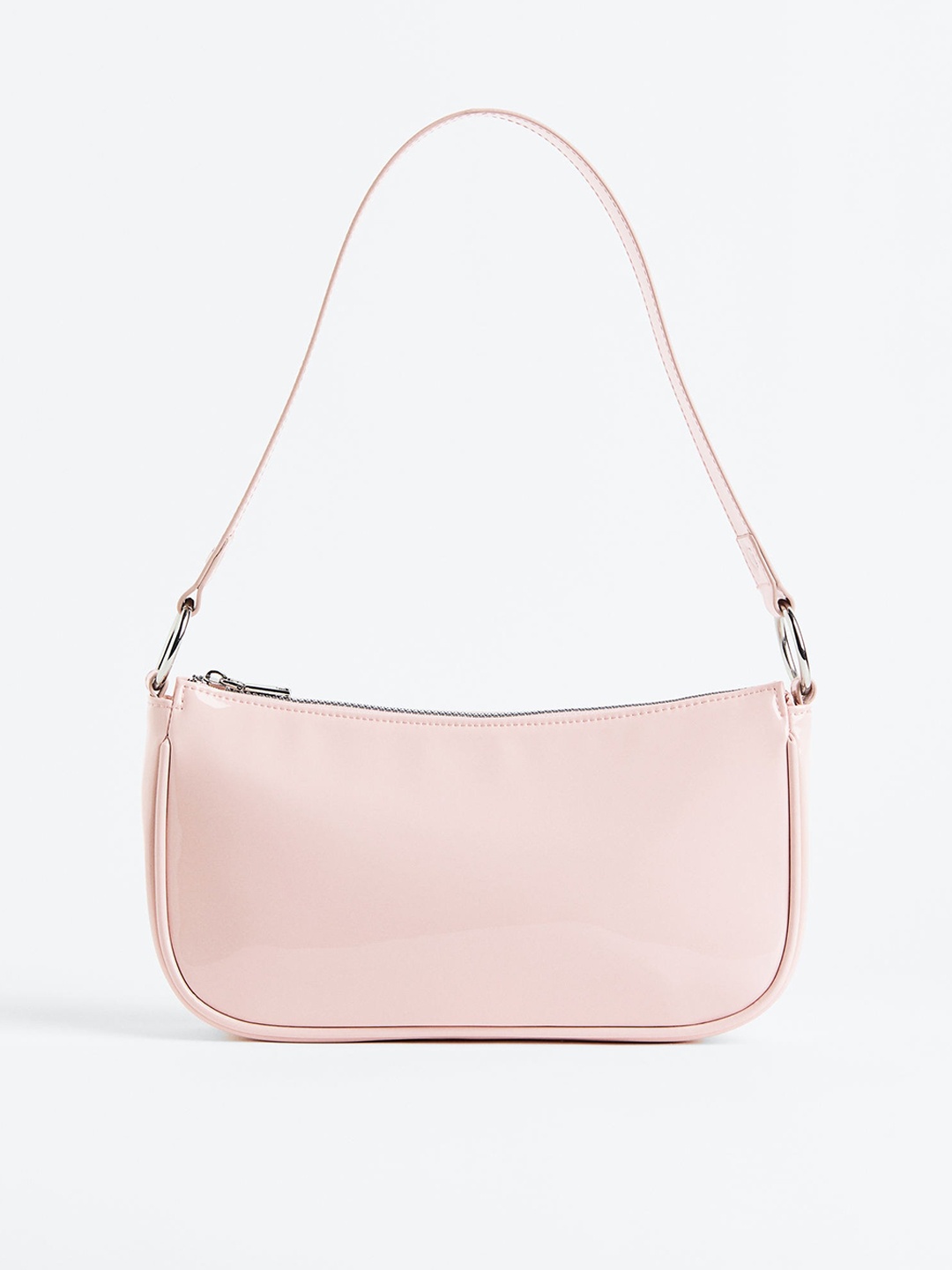 

H&M Solid Structured Handheld Bag, Pink