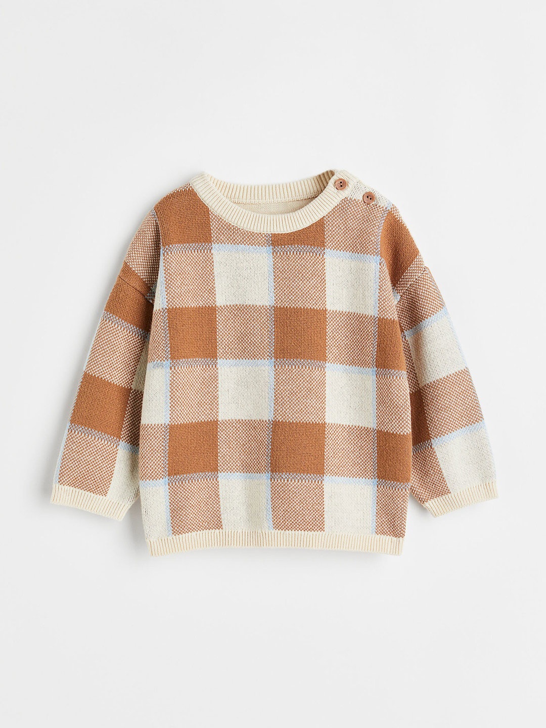 

H&M Boys Jacquard-Knit Jumper, Brown