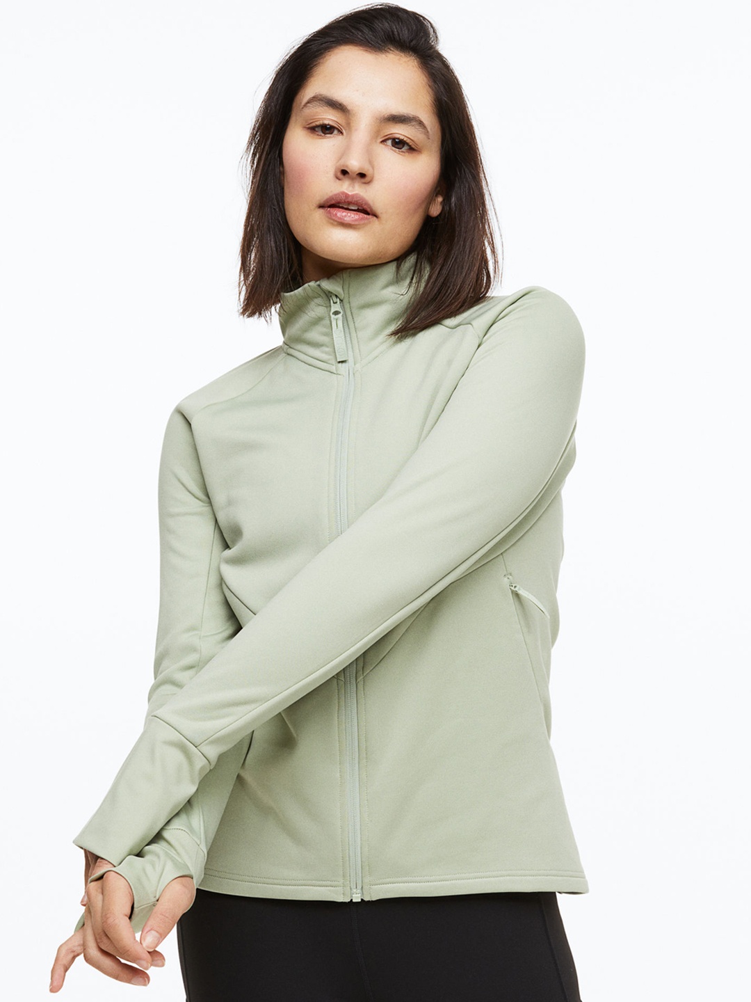 

H&M Women Mid Layer Jacket, Green