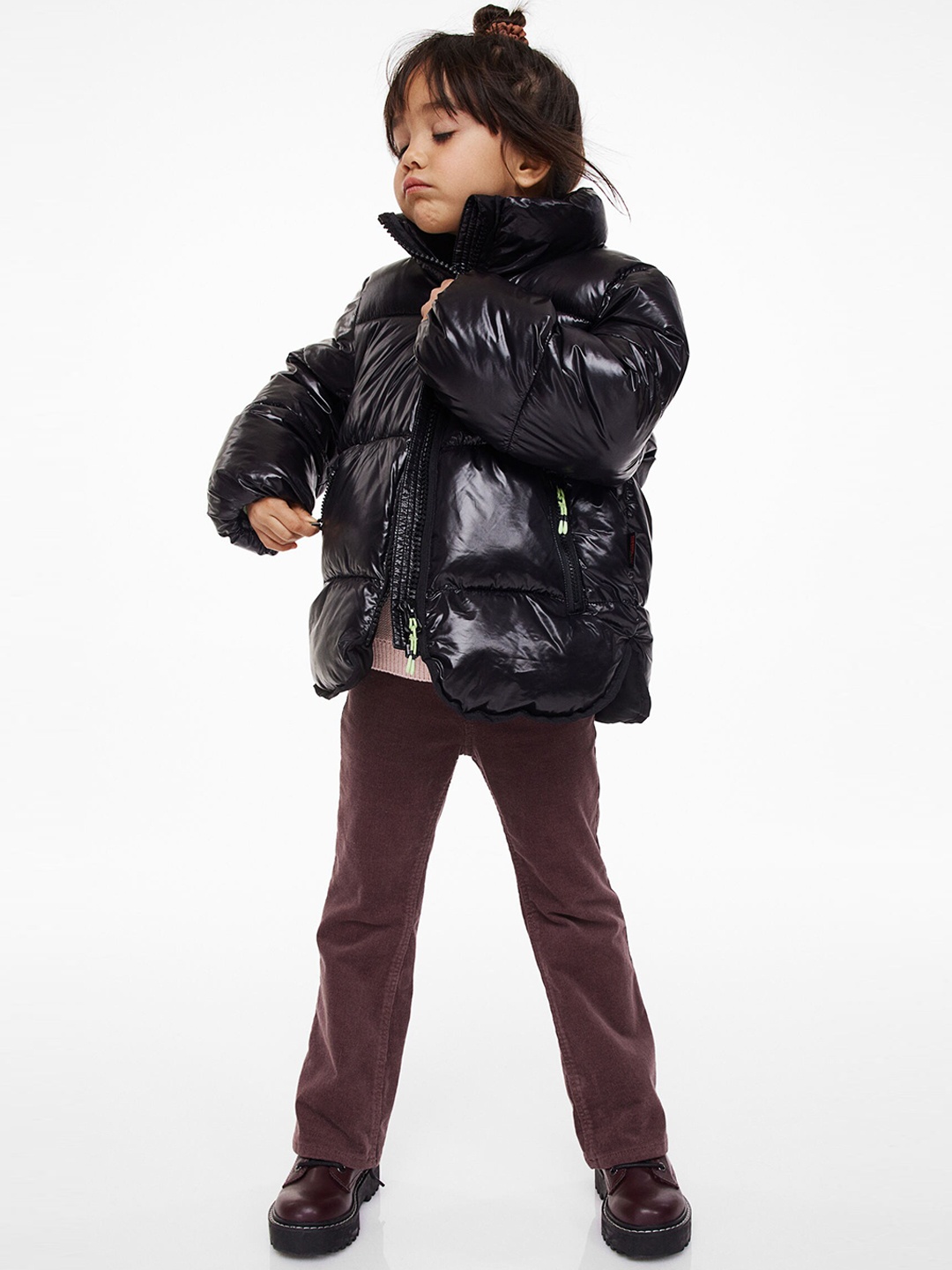 

H&M Girls Thermolite Water-Repellent jacket, Black