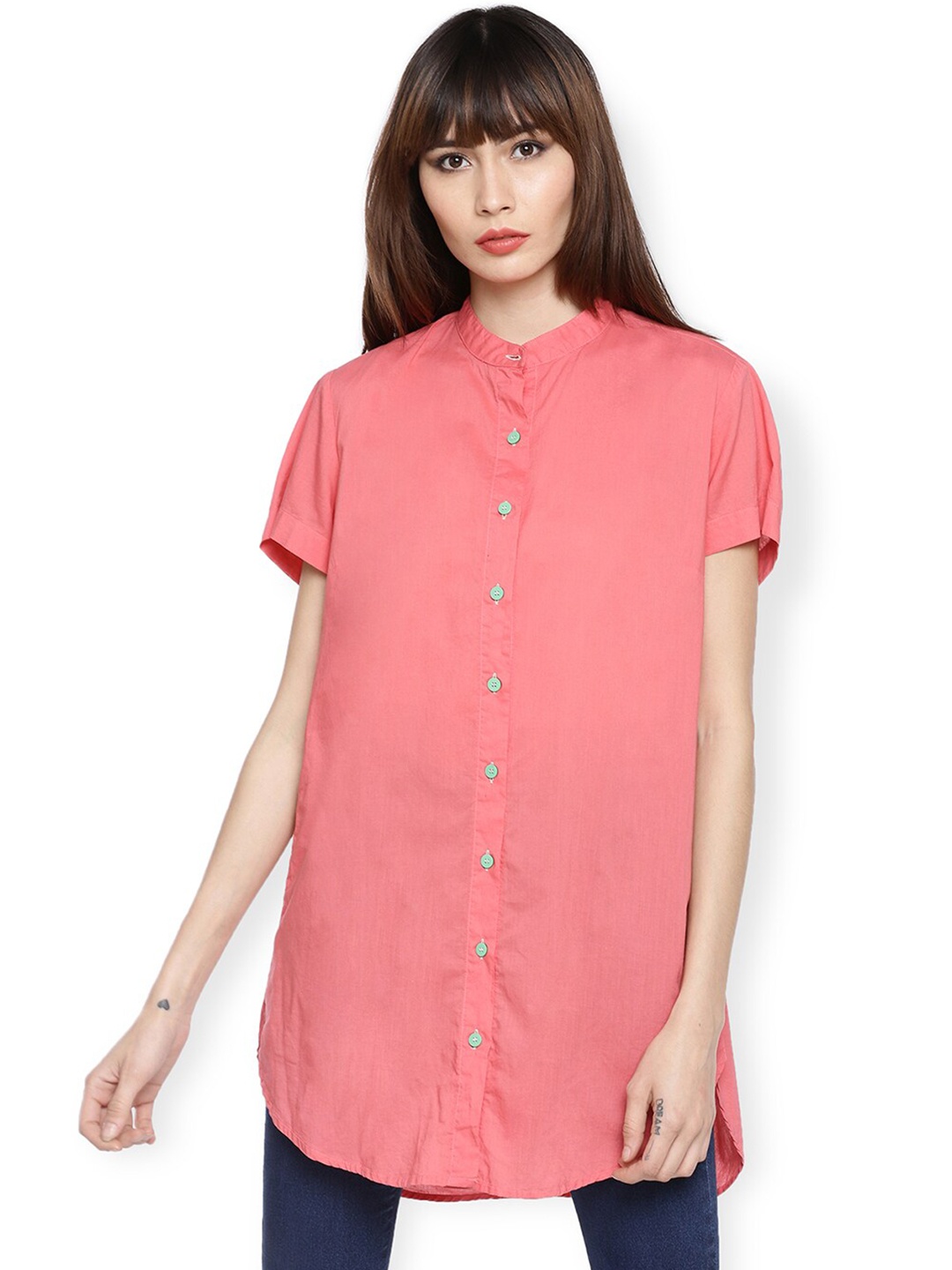 

GRASS by Gitika Goyal Women Pink Casual Shirt