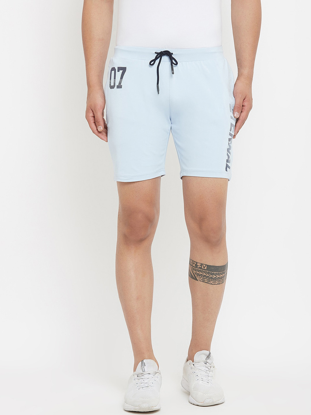 

Duke Men Cotton Solid Outdoor Sports Shorts, Blue