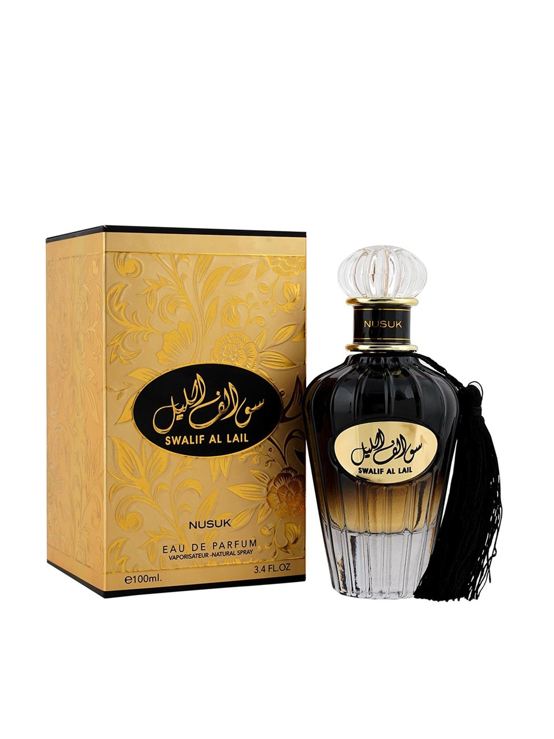 

NUSUK Swalif Al Lail Imported Soothing Long Lasting Eau De Parfum - 100 ml, Yellow