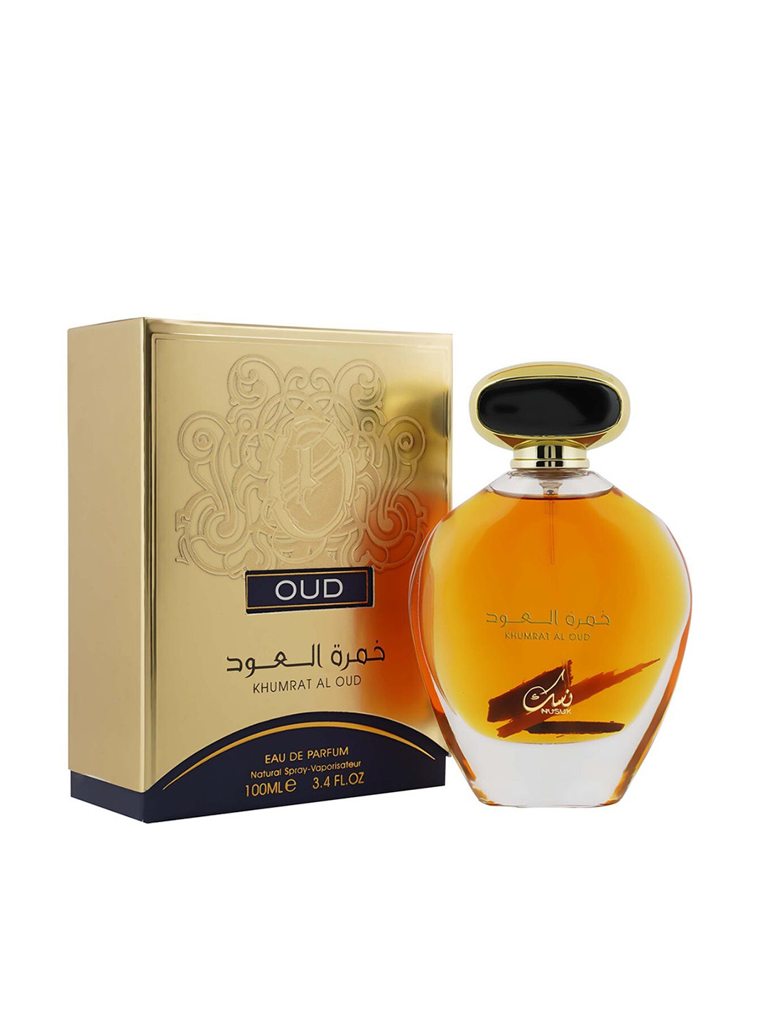 

NUSUK Men Khumrat Al Oud Imported Soothing Long Lasting Eau De Parfum - 100 ml, Orange