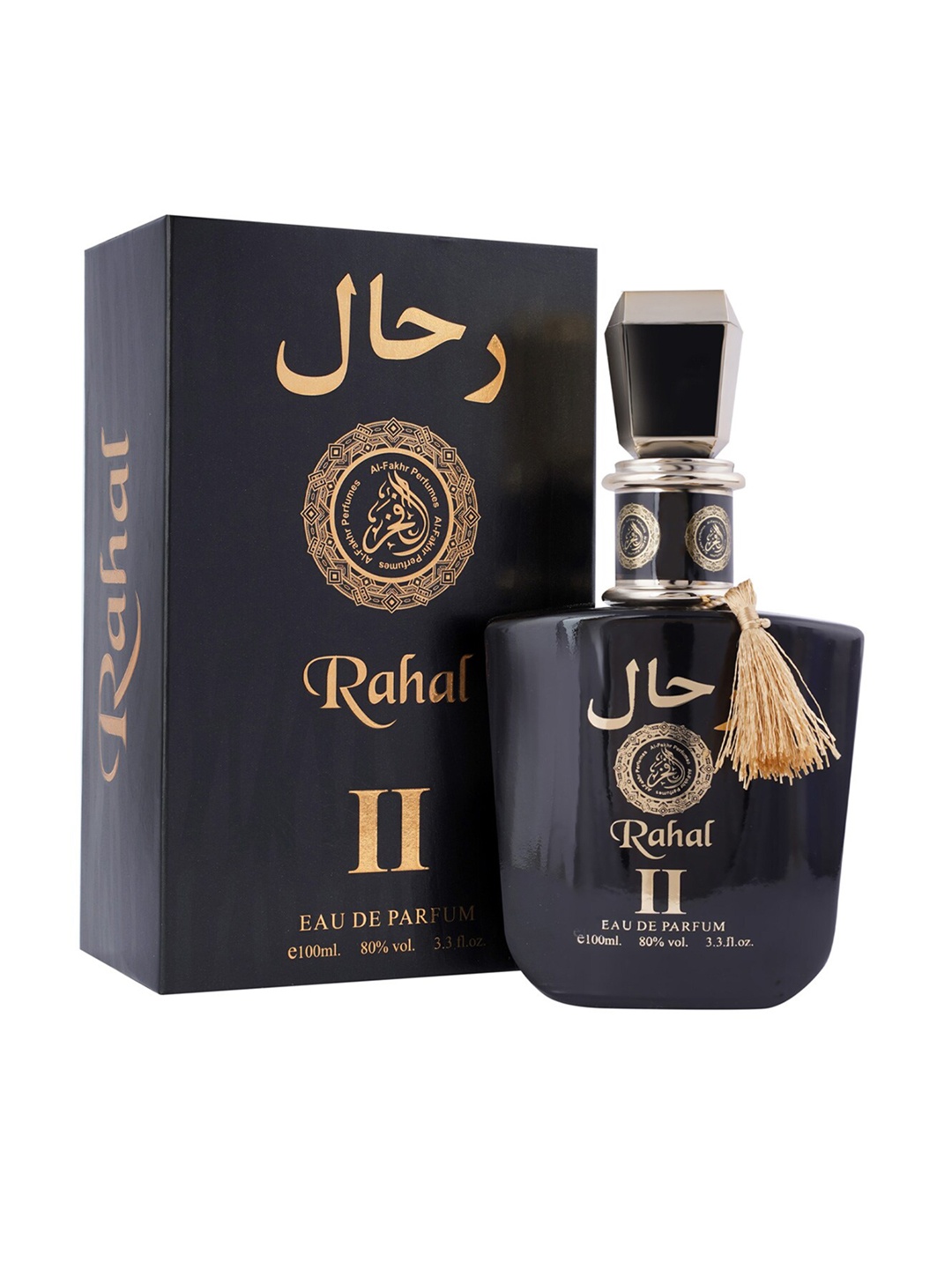 

Al-Fakhr Perfumes Men Rahal II Premium Long Lasting Eau de Parfum - 100 ml, Multi