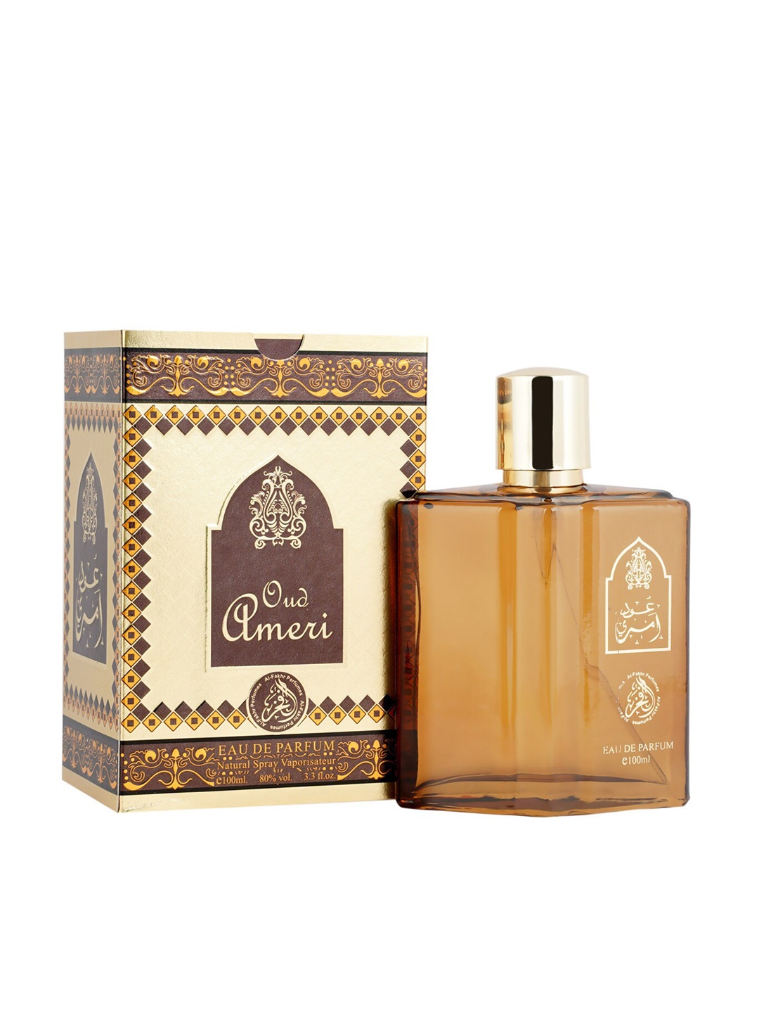 

Al-Fakhr Perfumes Men Oud Ameri Premium Long Lasting Eau de Parfum - 100 ml, Multi